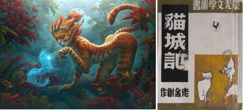 DeviantArt.com --- on the right, Cat country 1947 edition